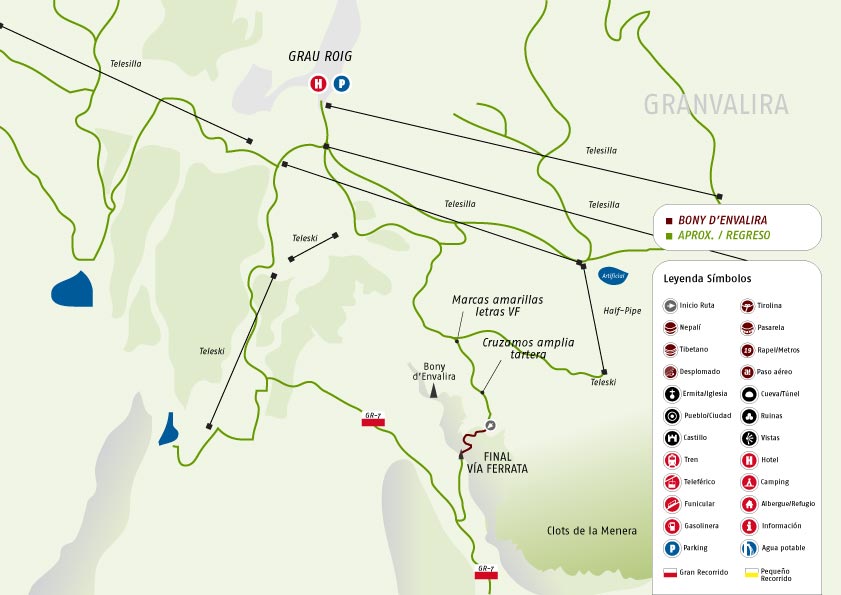 Sketch of the route 