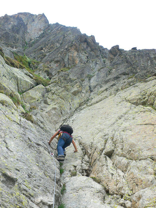 Beginning of the via ferrata 