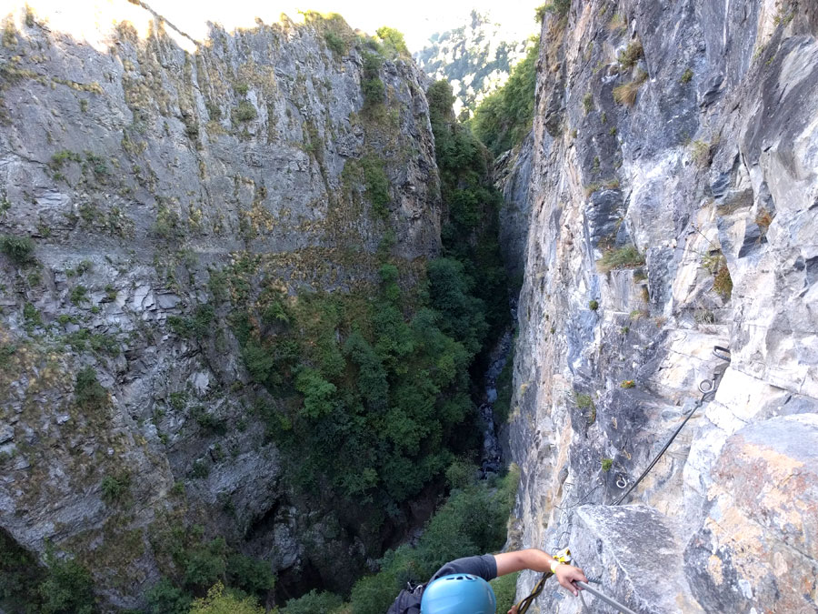 Subida vertical donde tendremos que tirar de brazos 