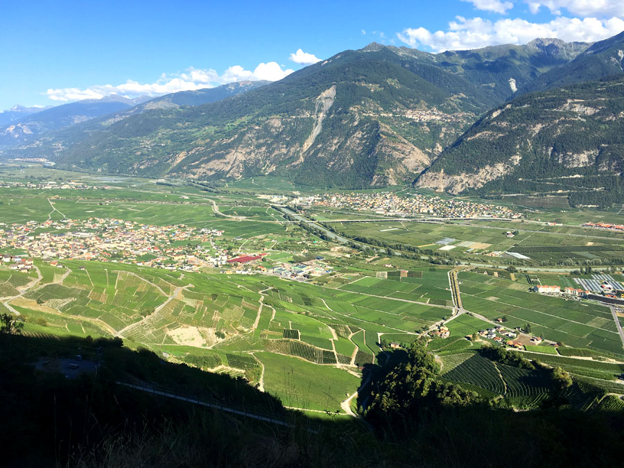Vistas al valle de Sion 