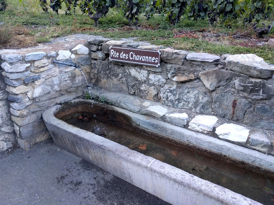 Fuente en la calle des Chavannes 