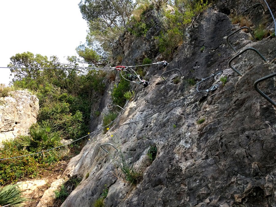 The 70 meter zip line is very well secured 