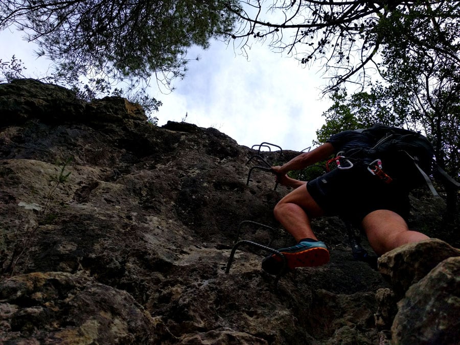 Entrance of the via ferrata 