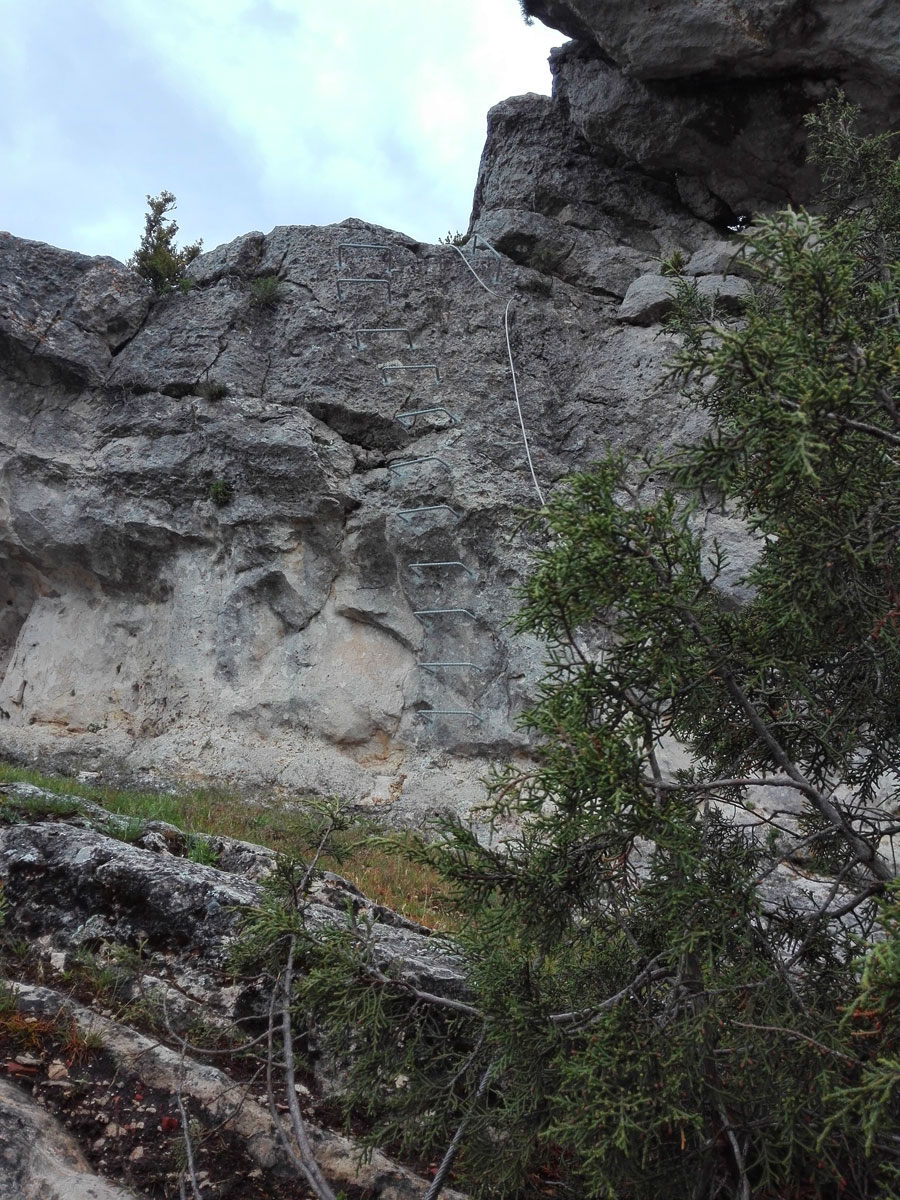Tramo de salida de la vía ferrata © Carlos Polonio Nieto 