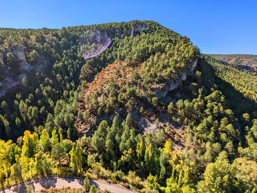 Vistas desde la parte alta de la vía ferrata 