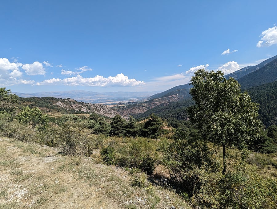 Vista a la Cerdanya antes de la bajada 