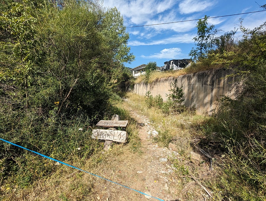 Indicadores de madera a la canal del Grau de l