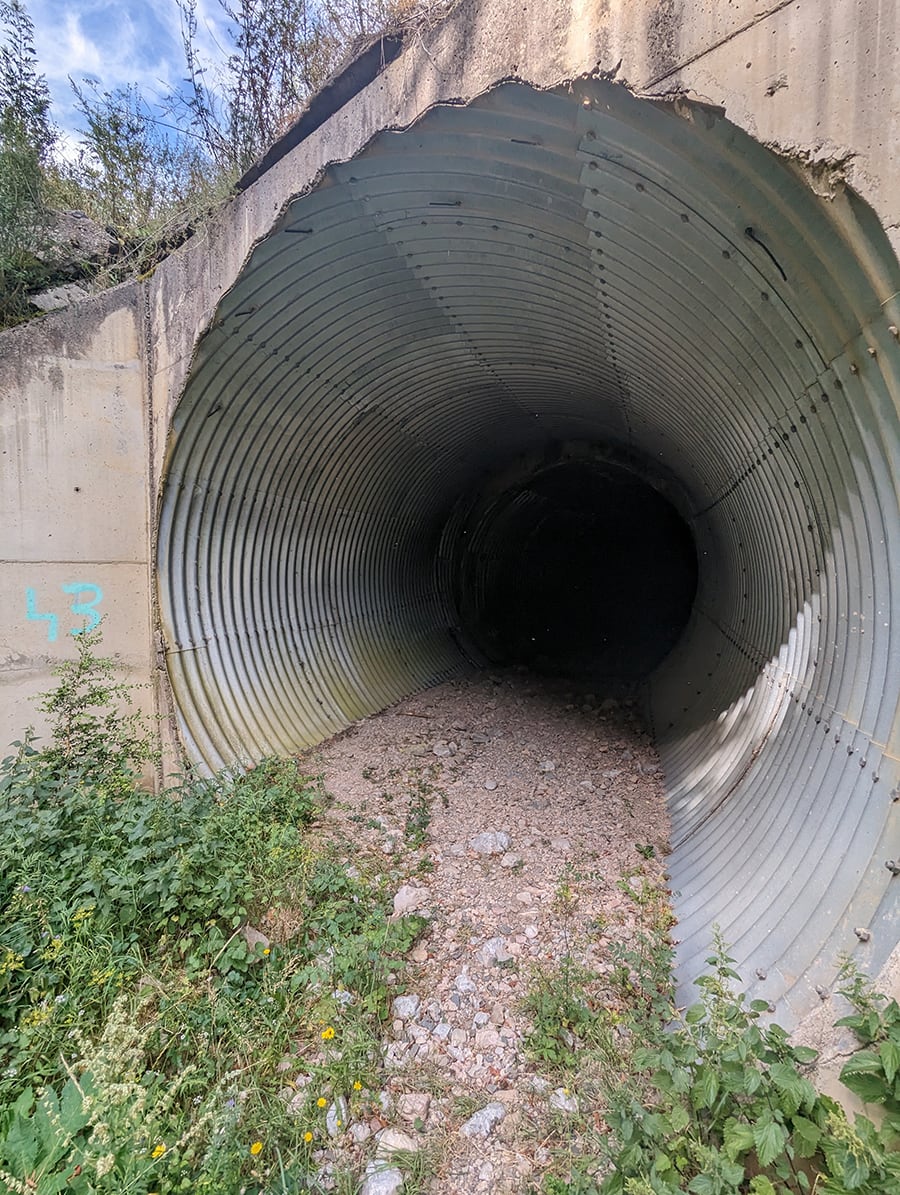 Entrada canalización de aguas de la C-16 