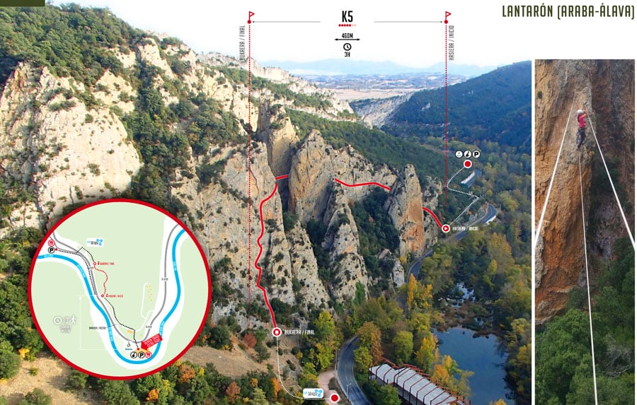 Croquis oficial de la vía ferrata