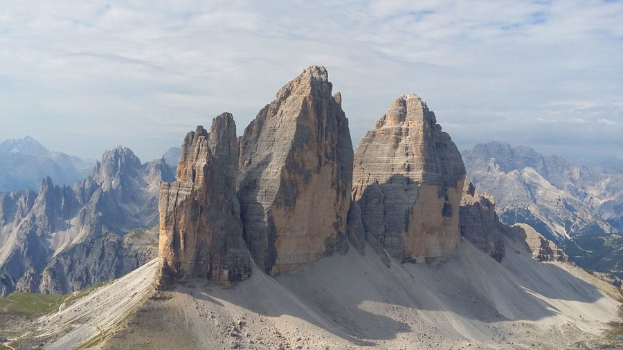 Vistas desde la cima del Monte Paterno 