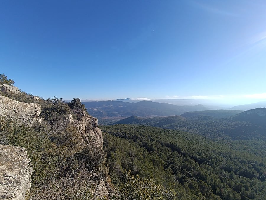 Vistas desde el final de la vía ferrata 