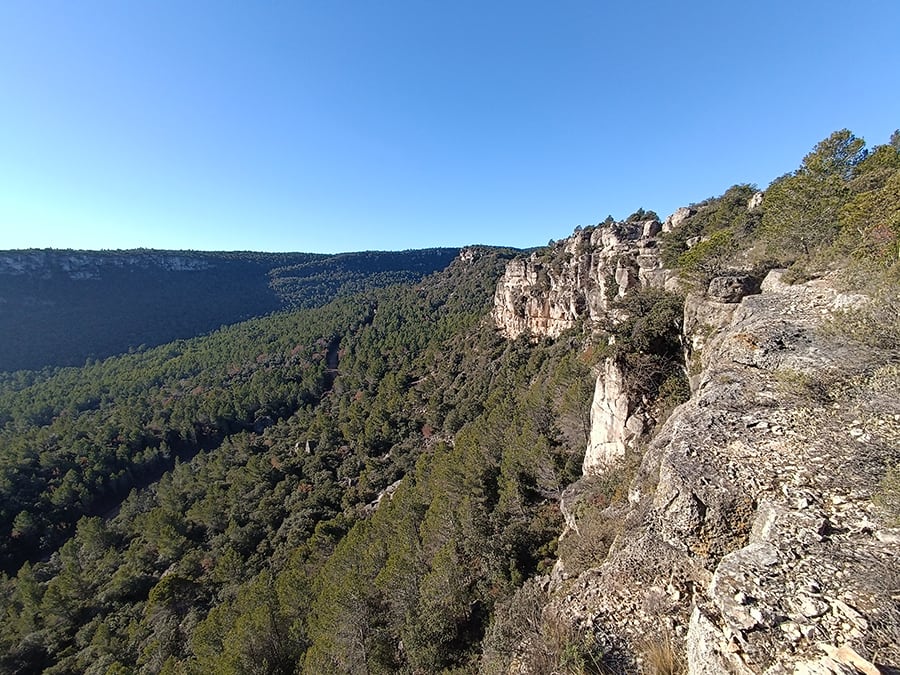 Vistas desde el final de la vía ferrata II 
