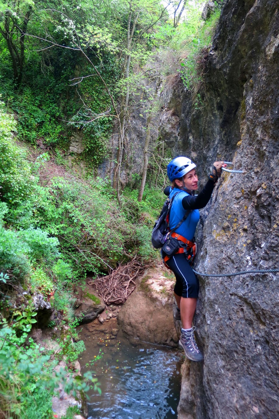 Inicio de la vía ferrata © Esther Merino 