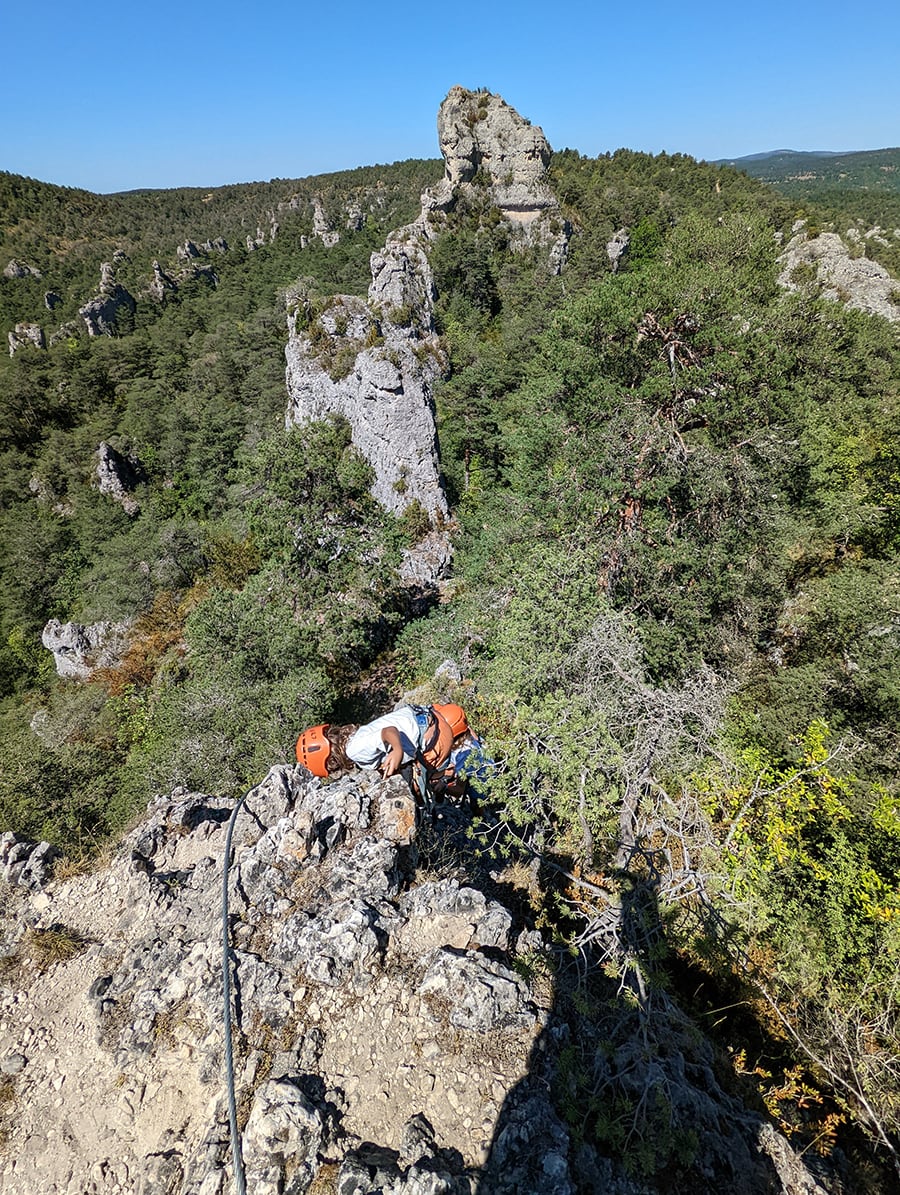 Vistas desde la cima del espolón 