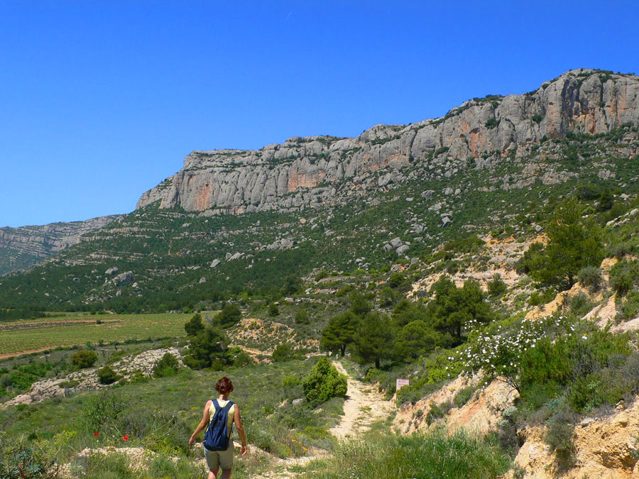 En el GR de aproximación a la vía ferrata 