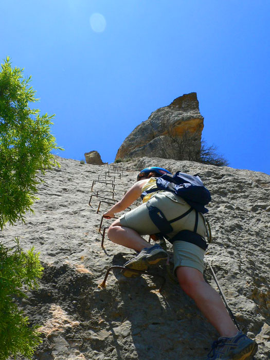 Inicio de la vía ferrata 