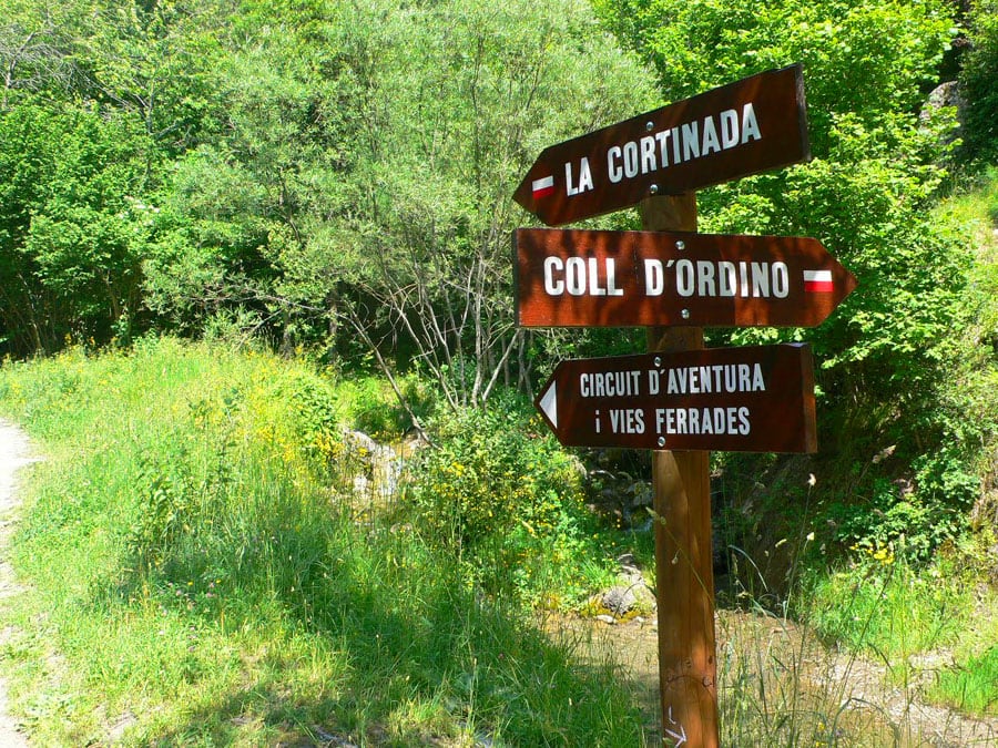 Via ferrata signposts 