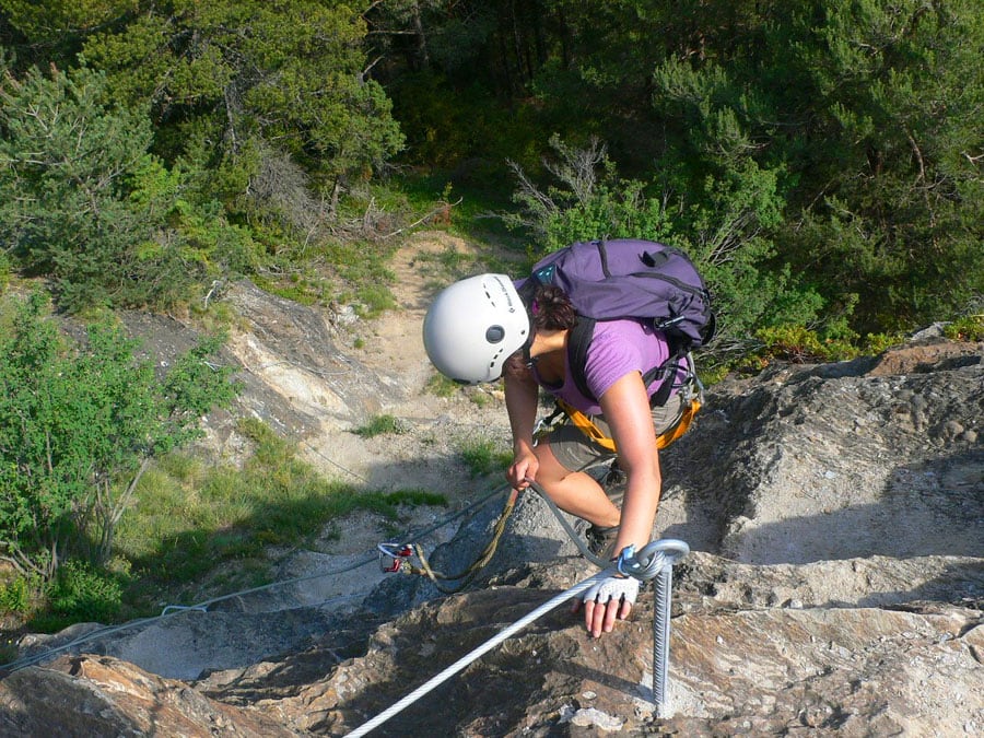 The final climb seen from above 