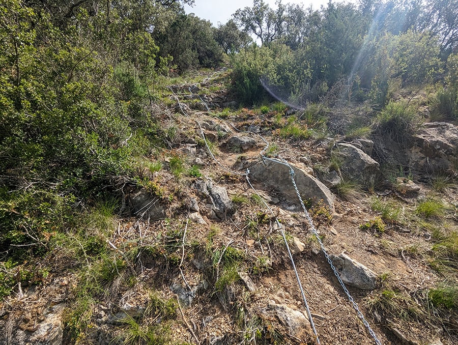 Salida de la vía ferrata 