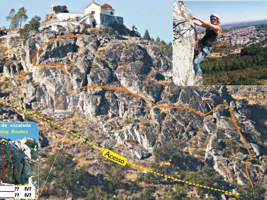 Croquis de la vía ferrata © Climbing Portugal 