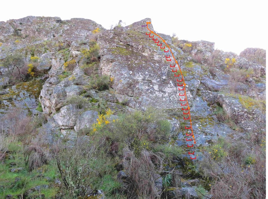 Detalle recorrido primera parte antes de la construcción © Noticias de Castelo de Vide 