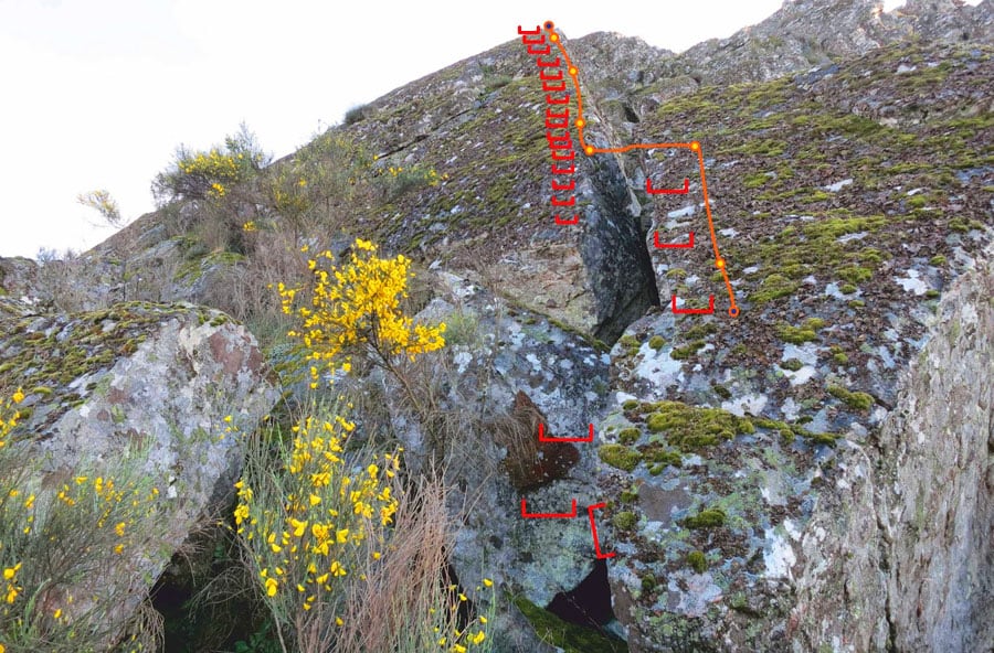 Detalle recorrido segunda parte antes de la construcción © Noticias de Castelo de Vide 