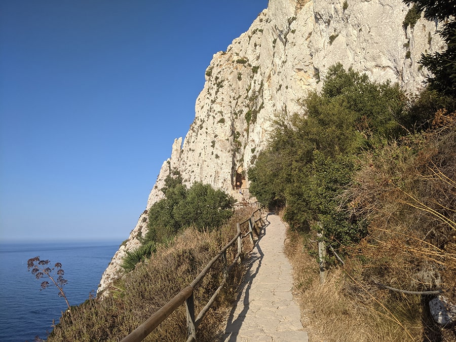 Última recta antes de entrar al túnel 