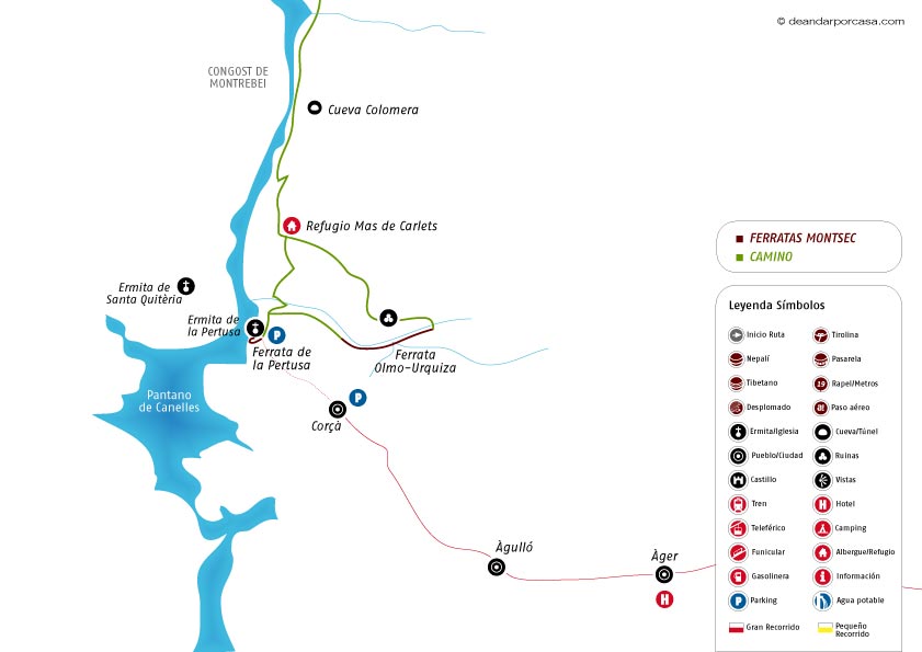 Croquis de la ruta 