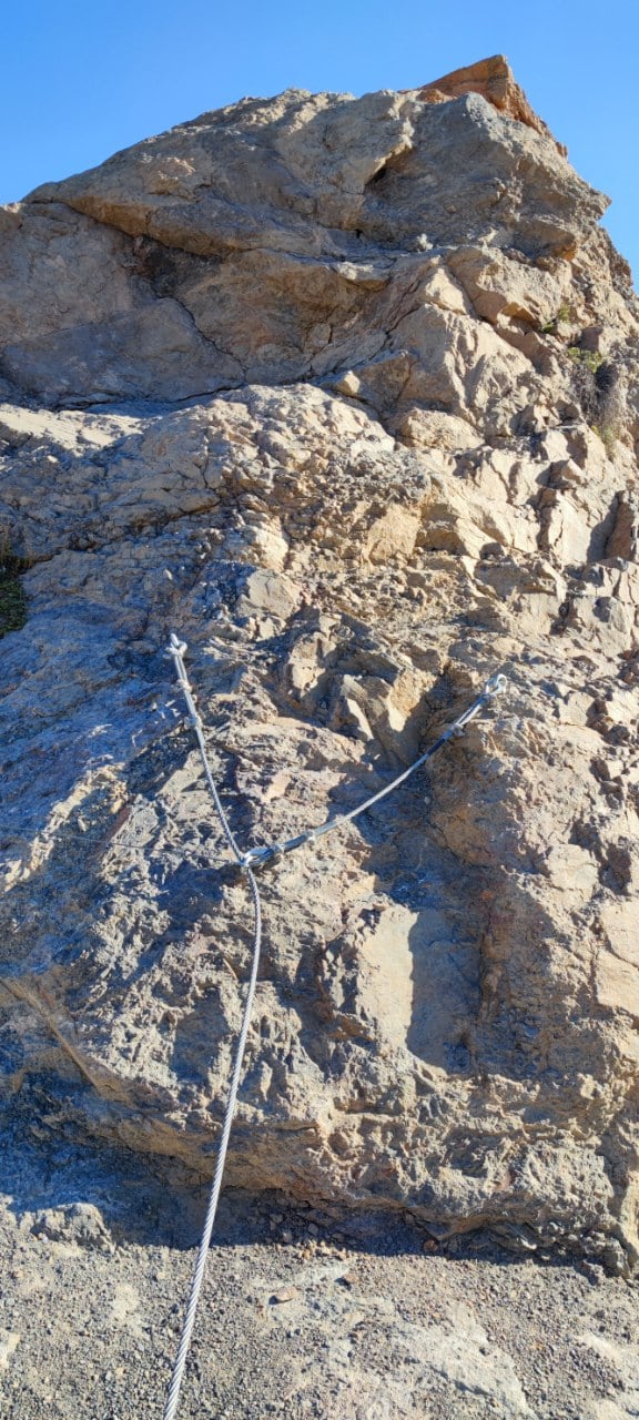 Final de la vía ferrata 