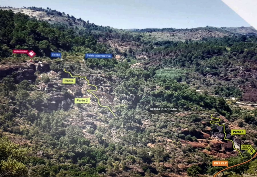 Croquis oficial de la vía ferrata