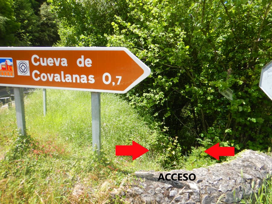 Punto de acceso desde parking 