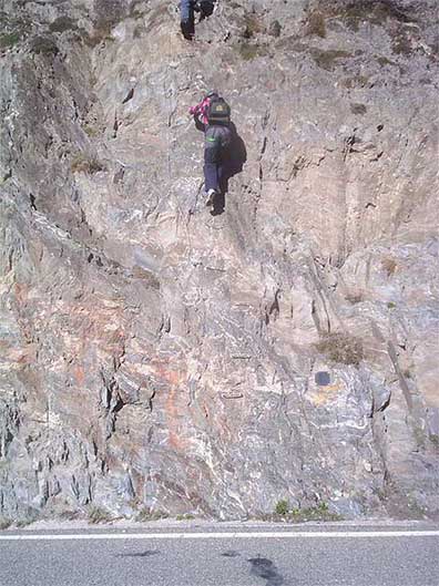 Start of the ferrata right next to the road 