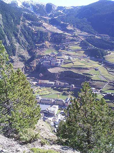 Bird’s eye view of Canillo 