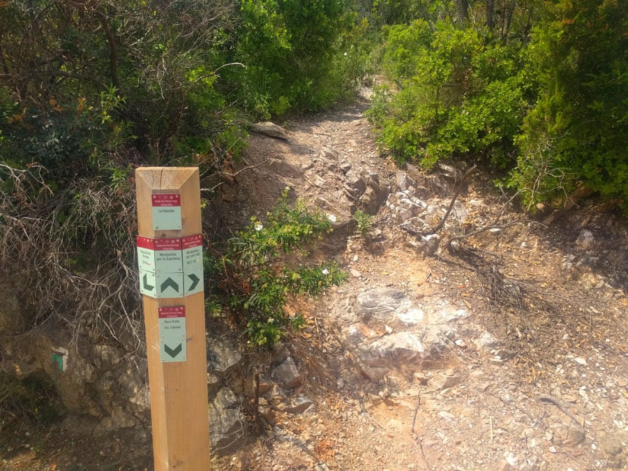 Indicadores para subir al Montpedrós 