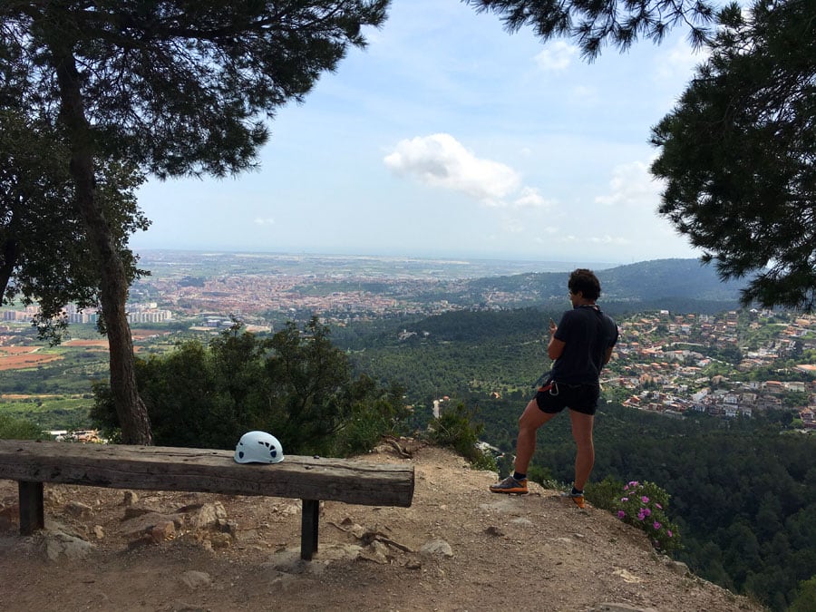 Vistas del Montpedrós hacia el mar 