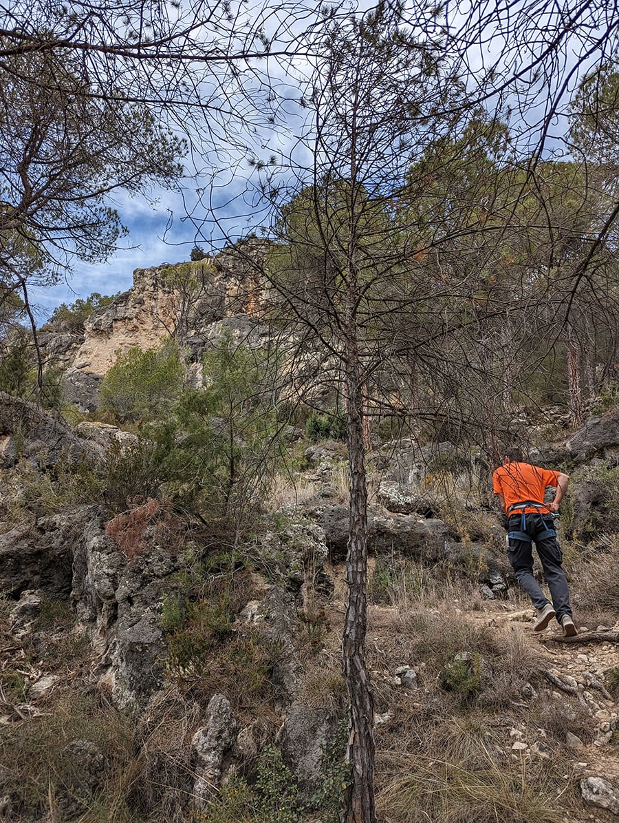 Seguimos a pie en busca de un segundo muro vertical 