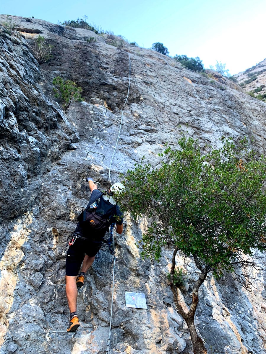 La segunda parte del K3 es un tramo vertical con ligero desplome a la derecha 