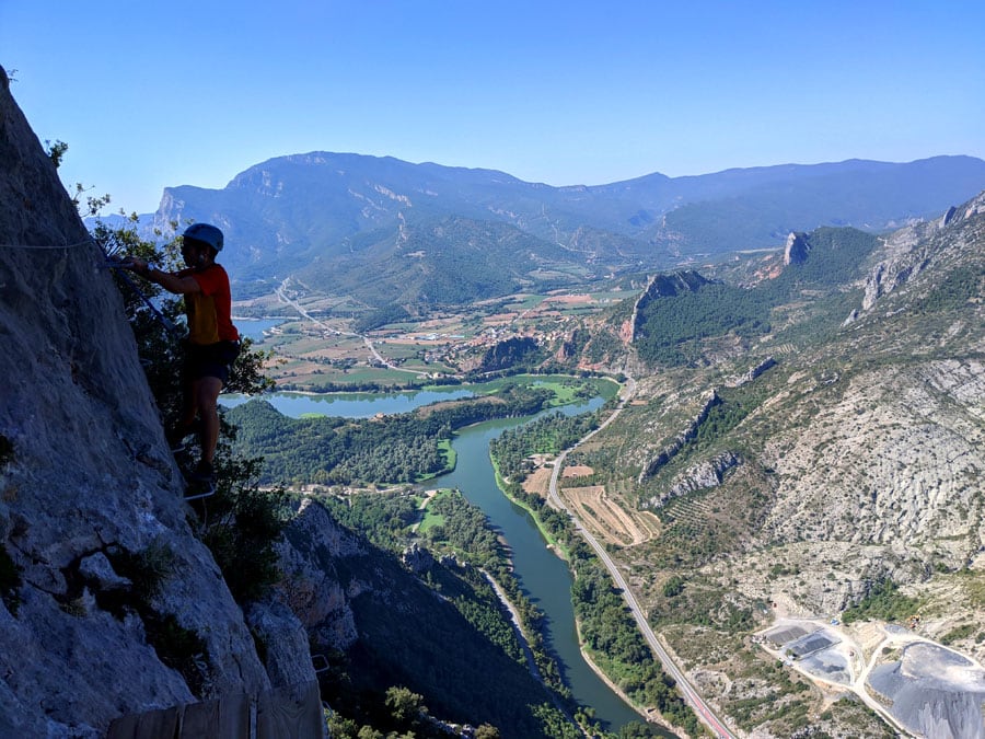Vistas al sur desde el tercer balcón de madera 