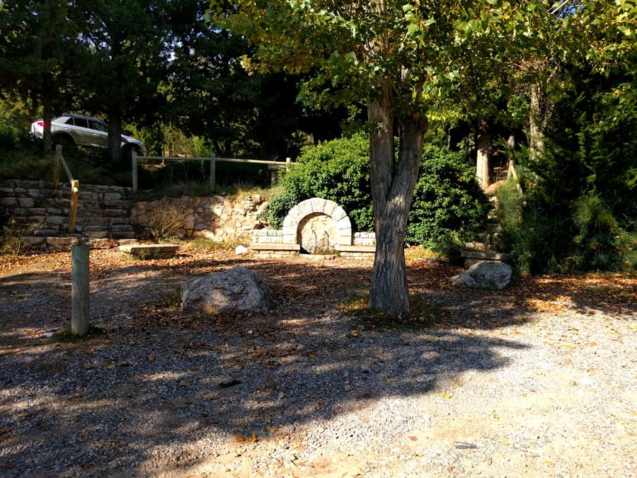 Fuente del área recreativa de Santa Ana 