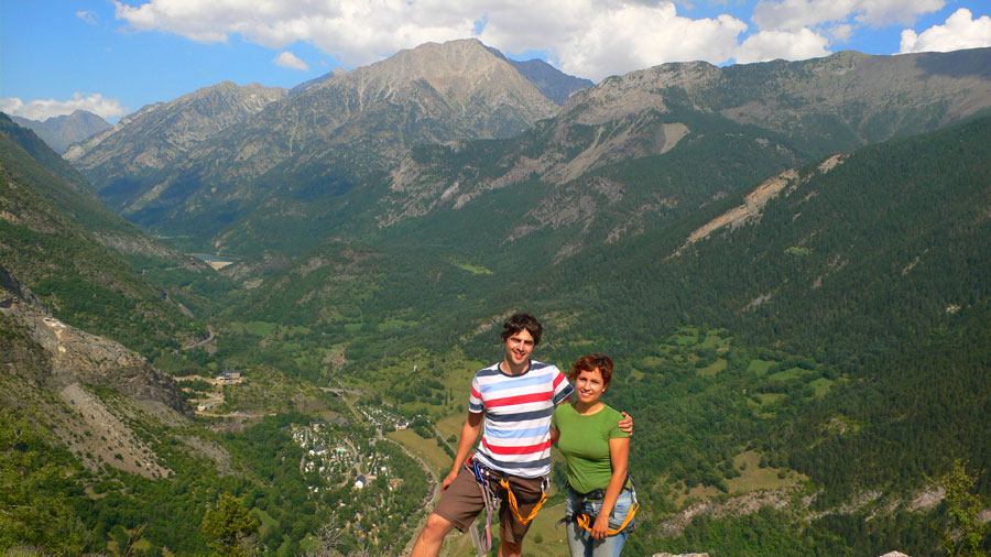 Buenas vistas al final de la vía ferrata 