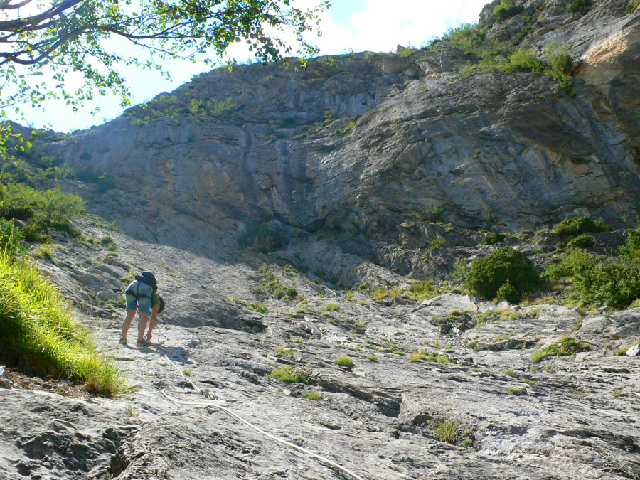 Al pie de la zona vertical 