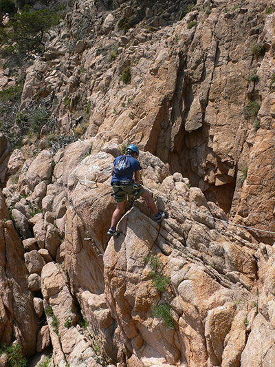 Start of the ferrata 