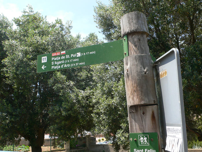 Sign for the GR-92 in the approximation 