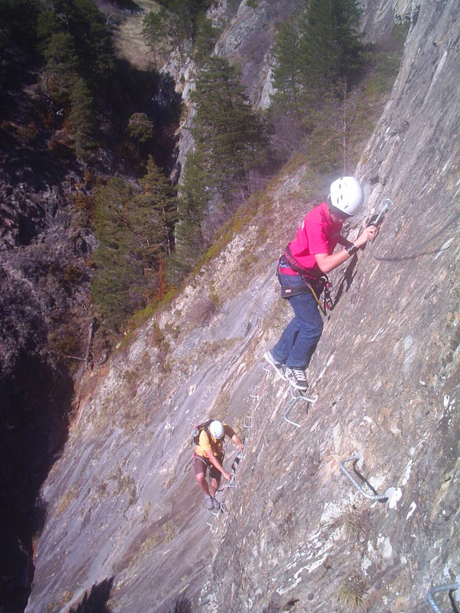 Climbing up always to the right 