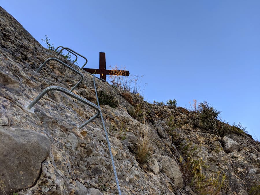 La cruz de la cima del <em>Tossal de les 3 Creus</em> 