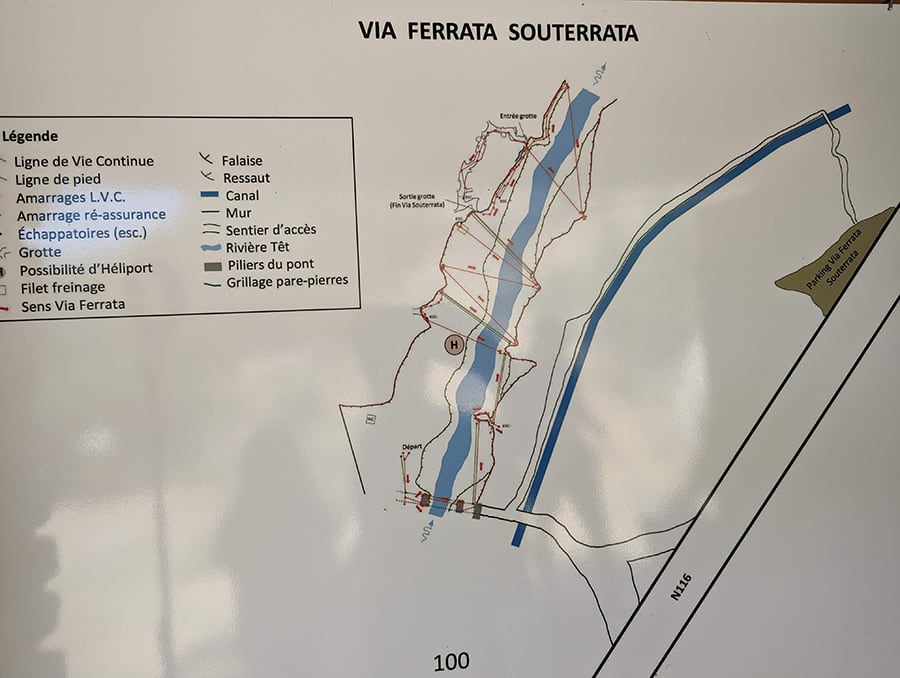 Croquis oficial de la vía souterrata