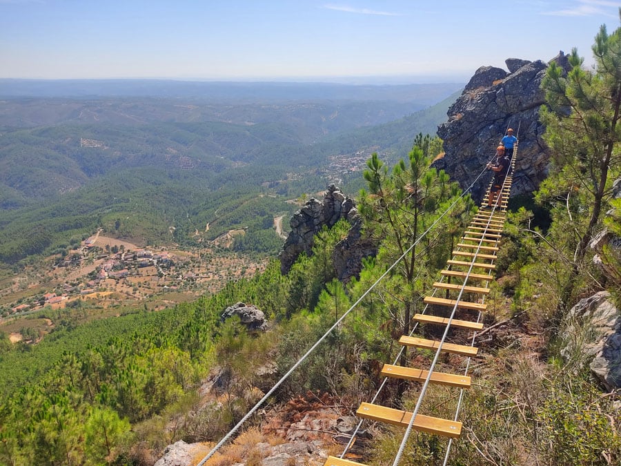 Vista atrás desde la pasarela 