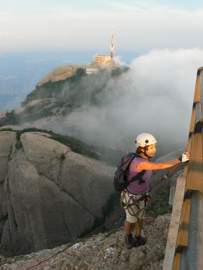 End of the route next to the Sant Jeroni lookout 