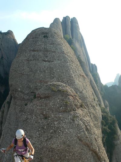 Way up to Santa Cecília; we can see Sant Jeroni in the background already 