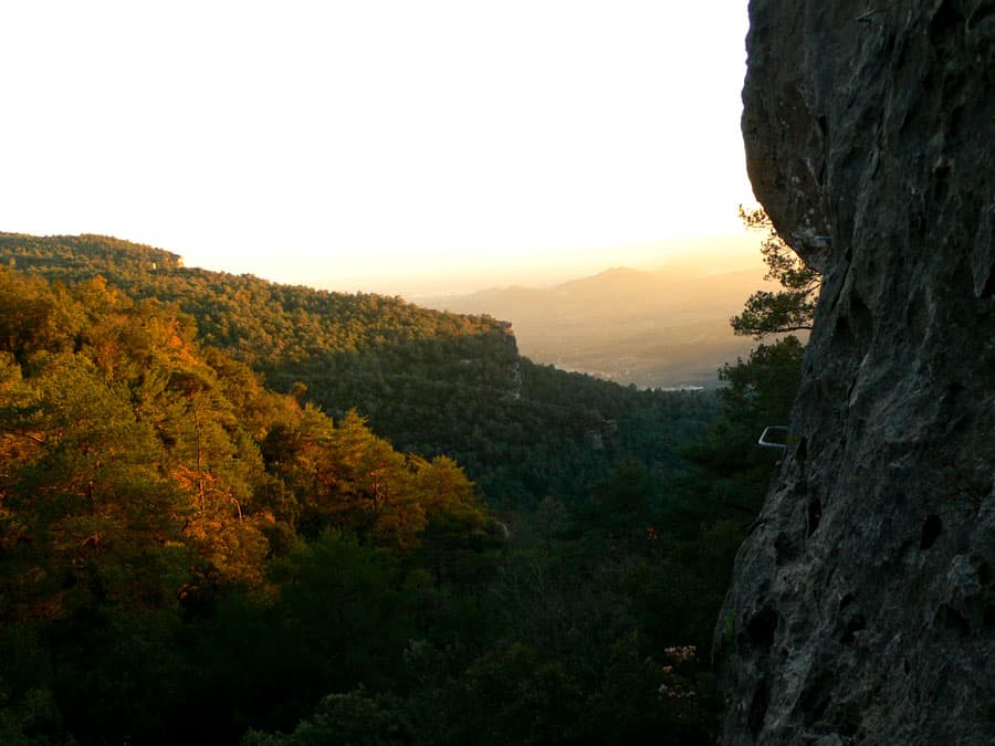 Grandes vistas al atardecer 
